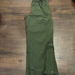 Athleta Olive Green Drawstring Ankle Pants